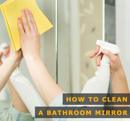 Featured Image of How to Clean a Bathroom Mirror Featured Image of How to Clean a Bathroom Mirror